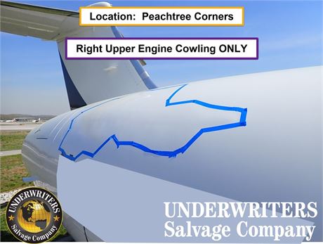 Right Upper Engine Cowling of a 2005 Gulfstream Aerospace GV-SP (G550)